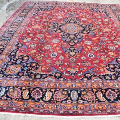 MASHAD 386X304 zargos tribal carpets wool authentic tribal rug persian rug carpet