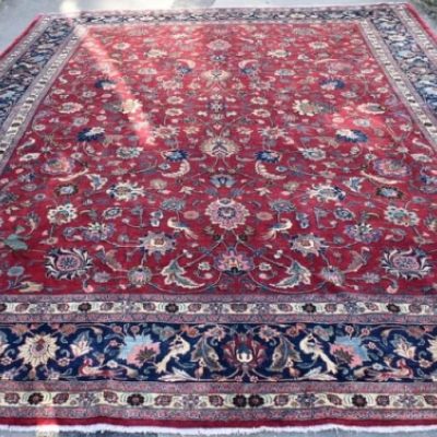 large persian carpet mashad