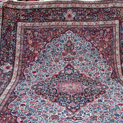 Kerman Ravar Large Persian Carpet 473 x 366 cm Circa 1930s: Floral Period